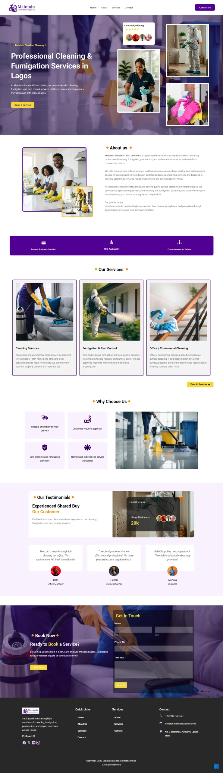 Web design project